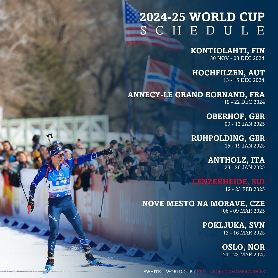 Kalendarz - Puchar Świata w biathlonie 2024-2025