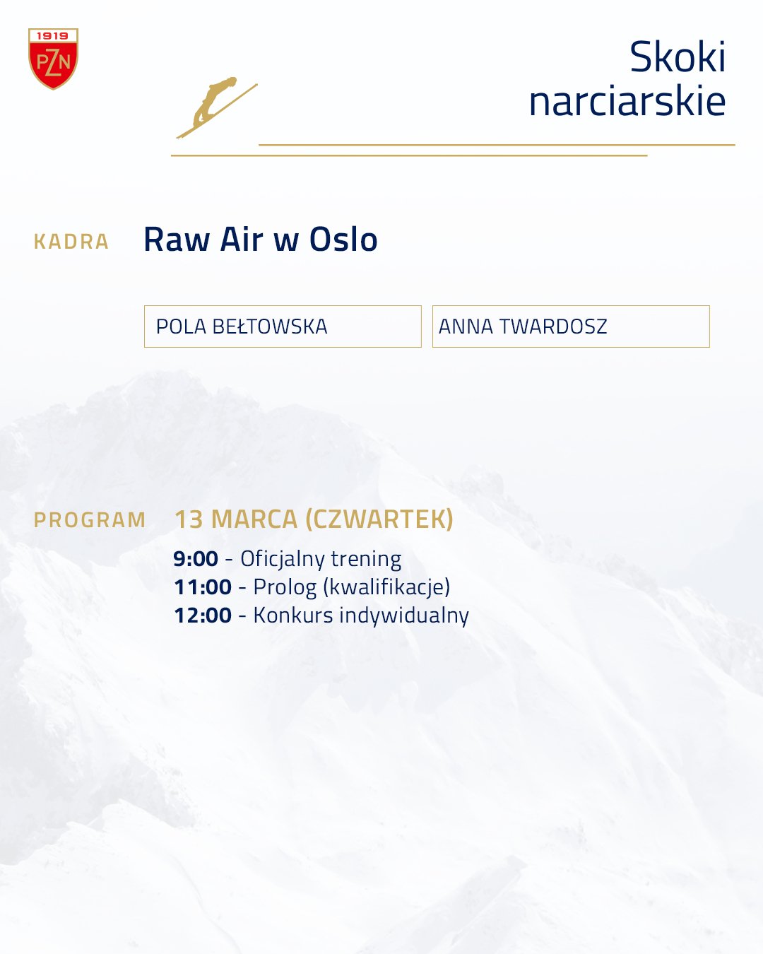 Puchar świata w skokach narciarskich kobiet - Raw Air