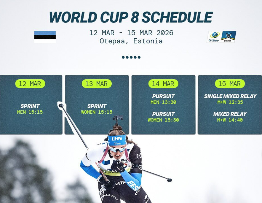 Terminarz Pucharu Świata w biathlonie - sezon 2025-2026 - Otepaa