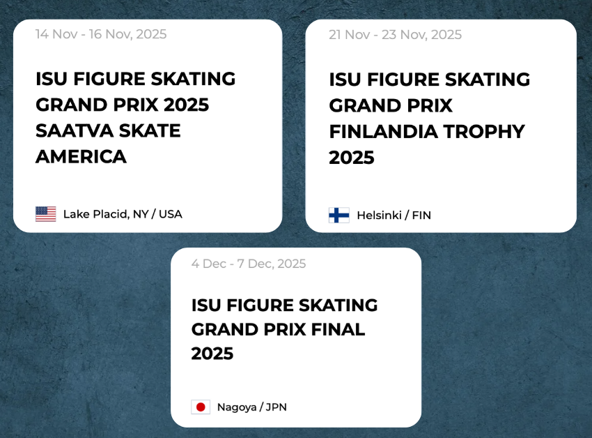Terminarz Grand Prix w łyżwiarstwie figurowym 2025