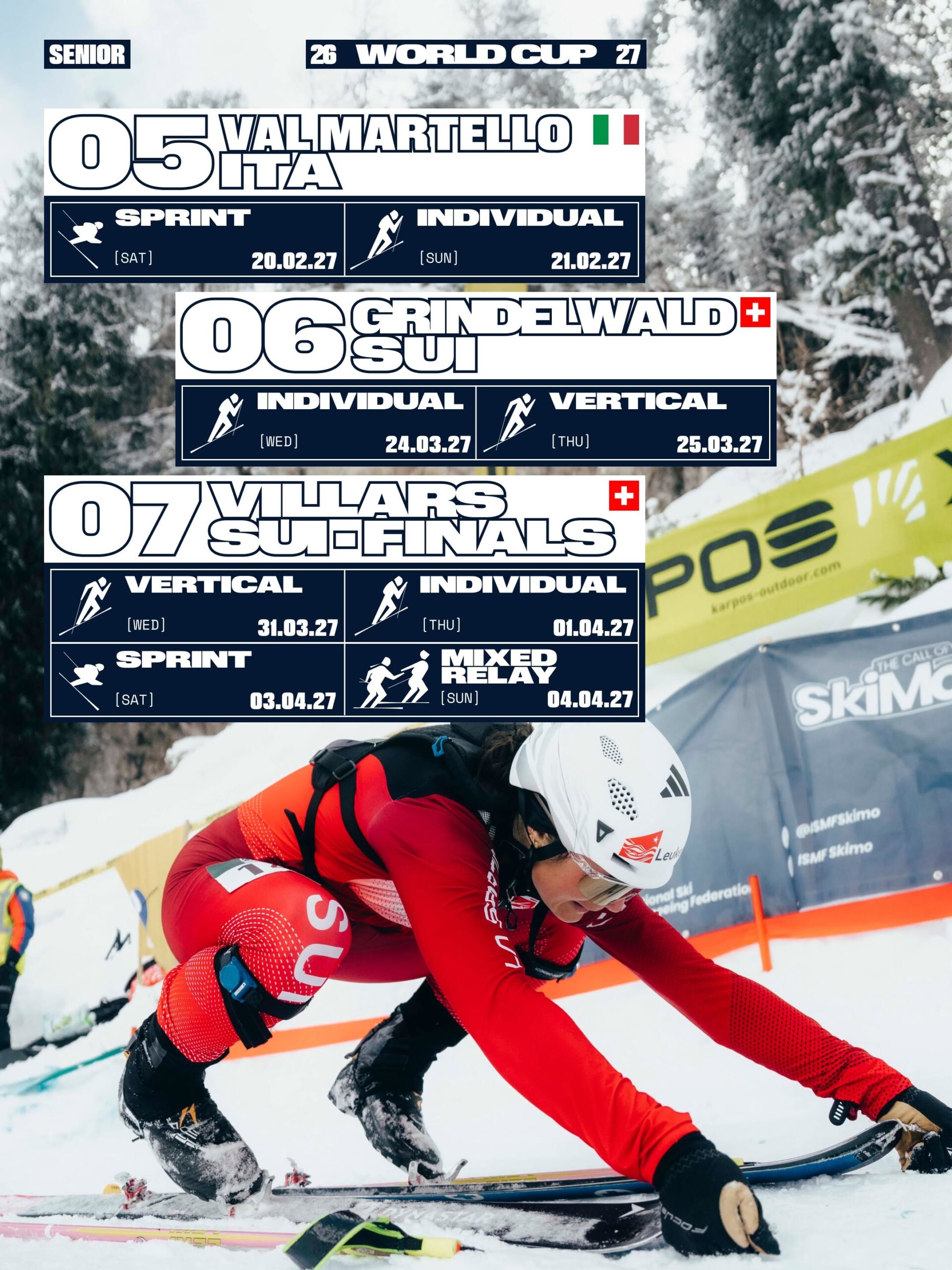 Terminarz PŚ w skialpinizmie na sezon 2027