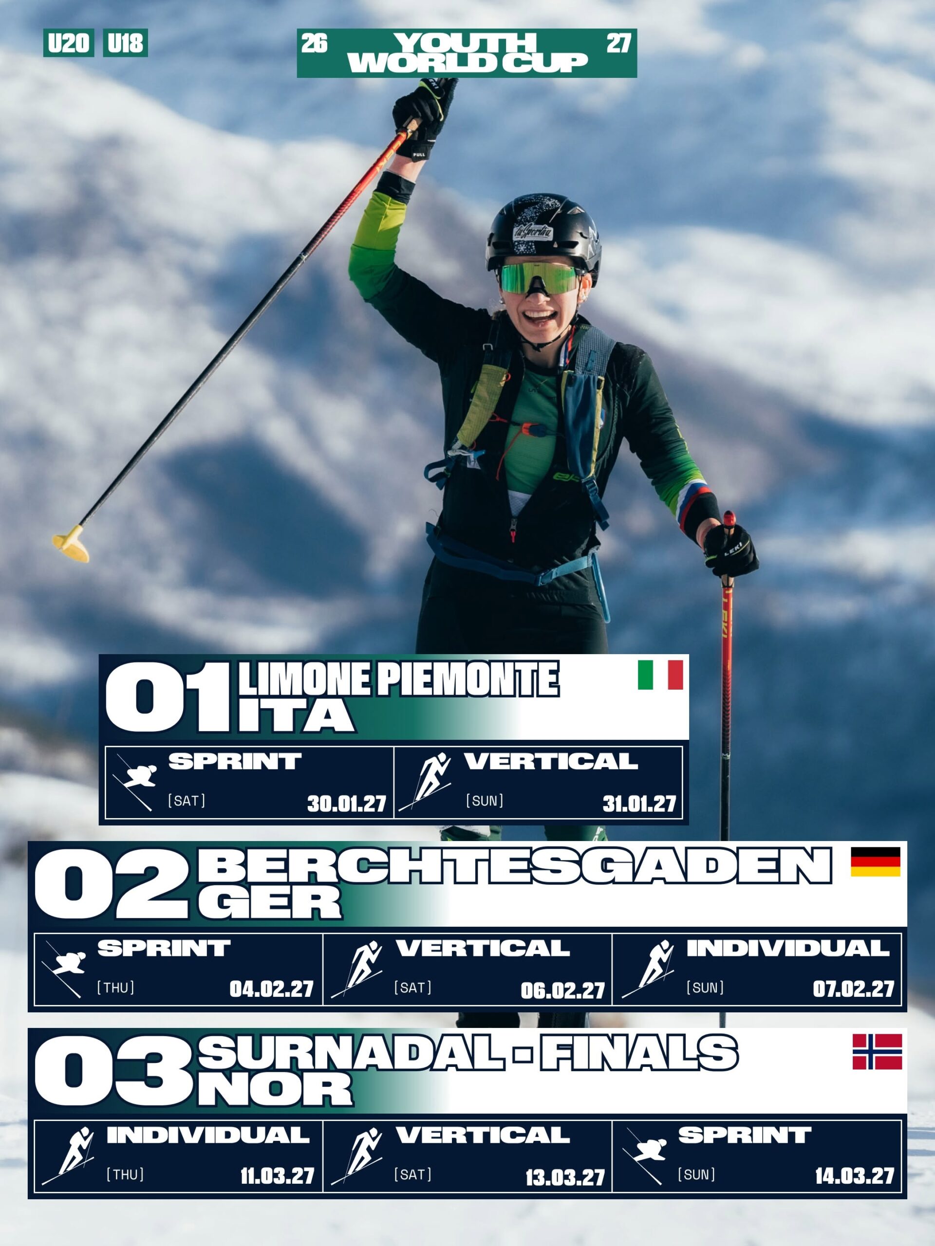 Terminarz Pucharu Świata juniorów w skialpinizmie 2027